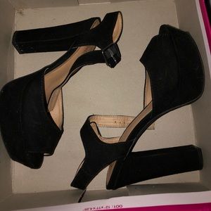 Black Suede Heels